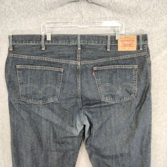 Levi's 559 Jeans Mens Size 46 x 30 Blue Dark Wash Relaxed Straight Classic Denim - Picture 9 of 12